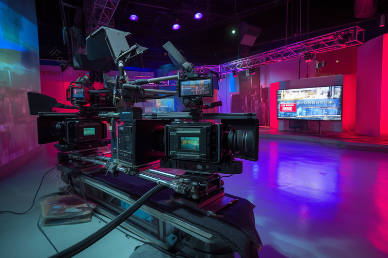 后台指导电视台演播室,高清,摄影图,摄影图片,图片大全,摄影图免费下载